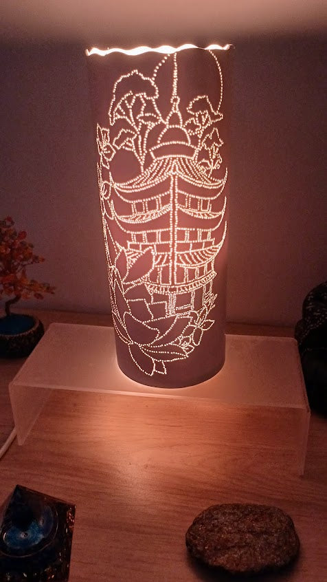 Lampe Temple esprit japonais