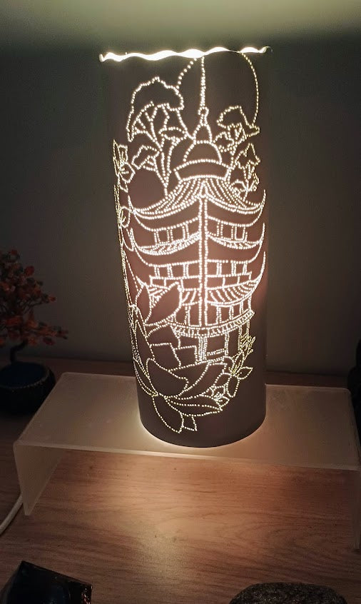 Lampe Temple esprit japonais