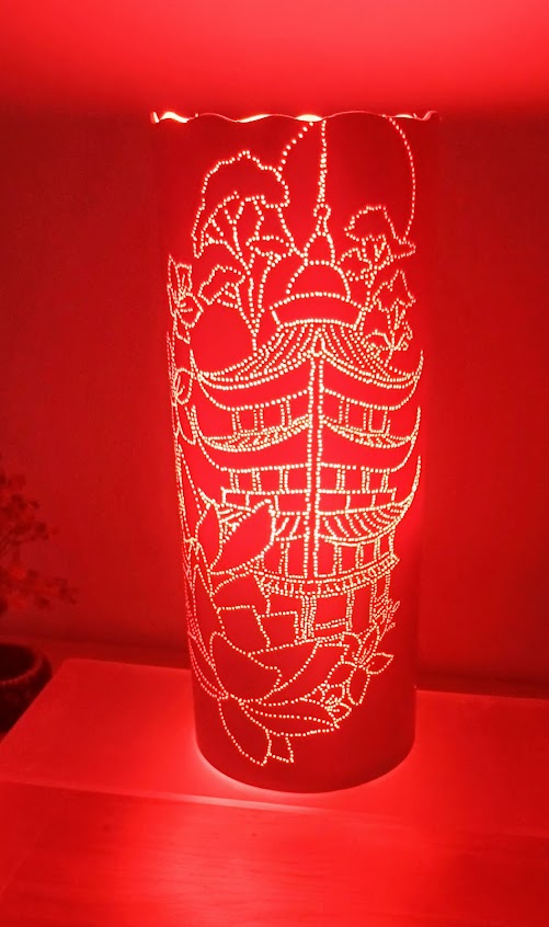 Lampe Temple esprit japonais