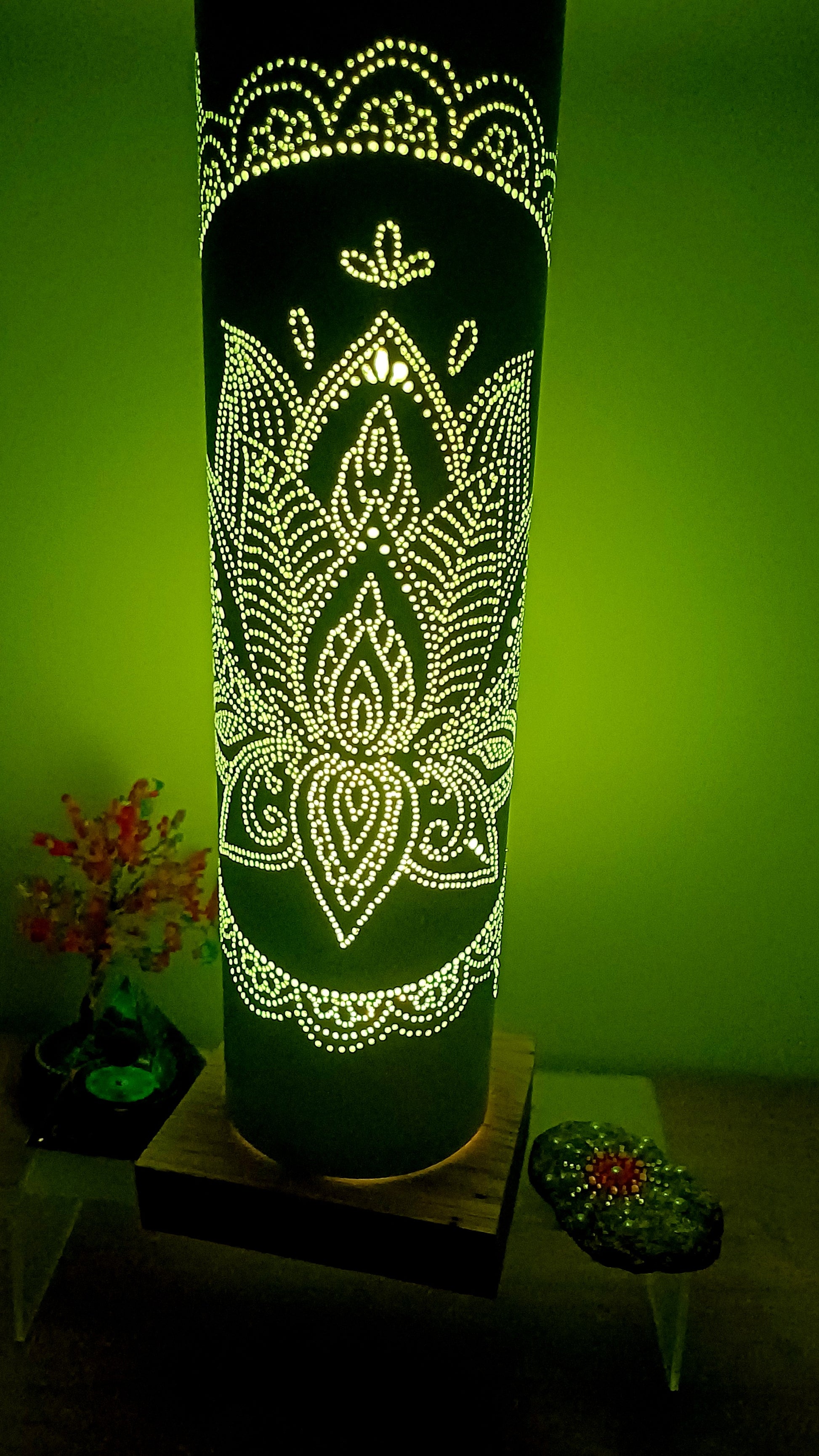Lampe Mandala Fleur
