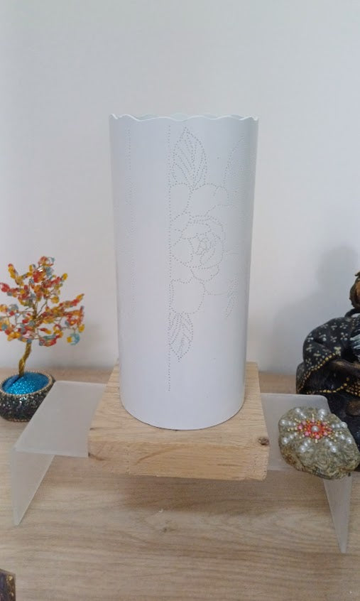 Lampe tableau fleur